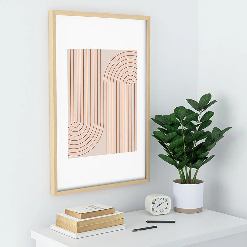 Minimal Line Curvature Coral 2 Recessed Framing Rectangle