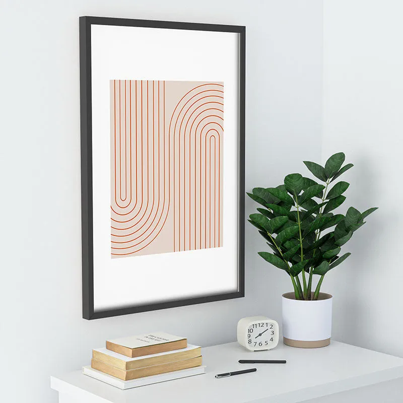 Minimal Line Curvature Coral 2 Recessed Framing Rectangle