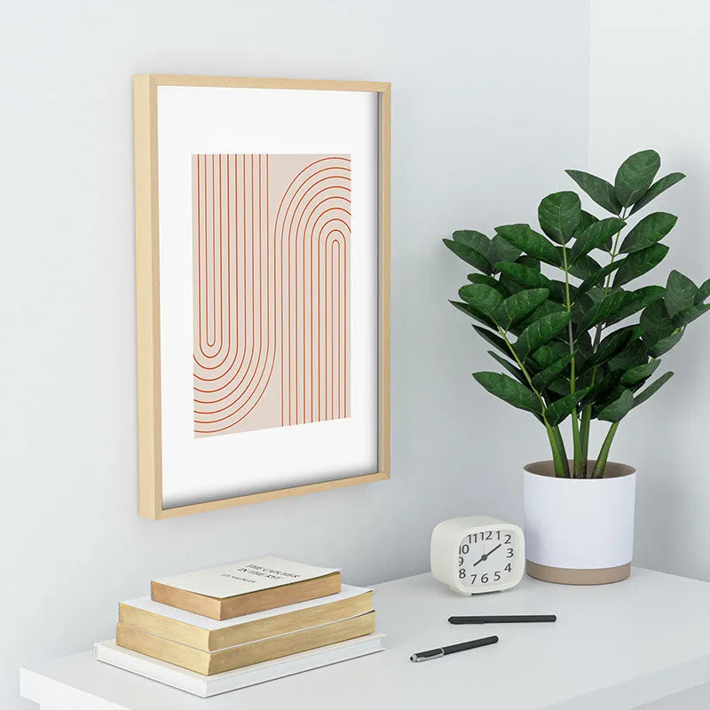 Minimal Line Curvature Coral 2 Recessed Framing Rectangle