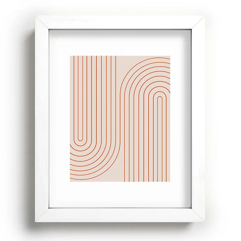 Minimal Line Curvature Coral 2 Recessed Framing Rectangle
