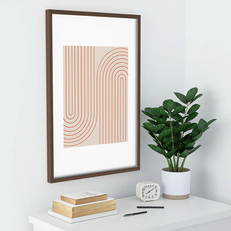 Minimal Line Curvature Coral 2 Recessed Framing Rectangle