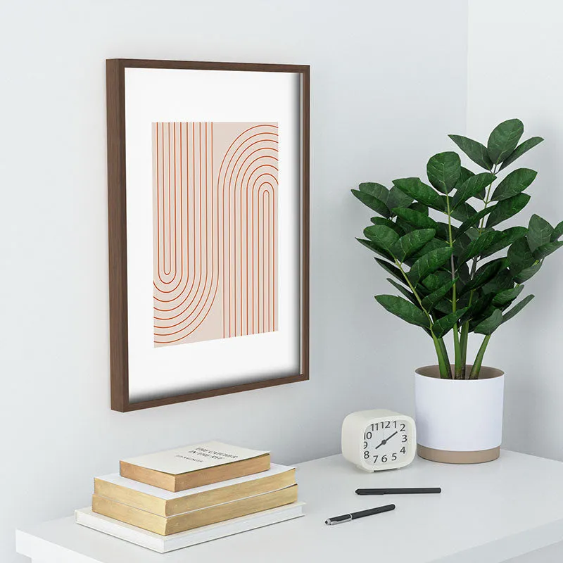 Minimal Line Curvature Coral 2 Recessed Framing Rectangle