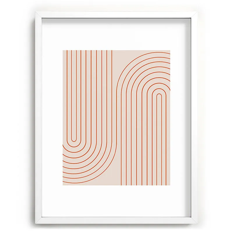 Minimal Line Curvature Coral 2 Recessed Framing Rectangle