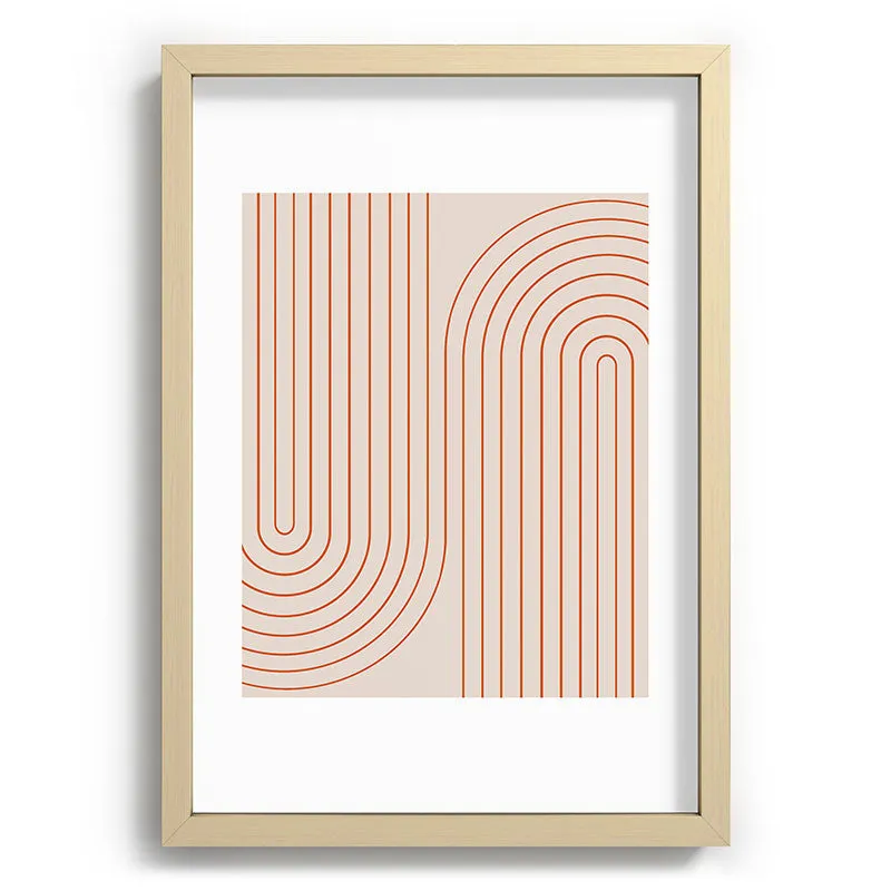 Minimal Line Curvature Coral 2 Recessed Framing Rectangle