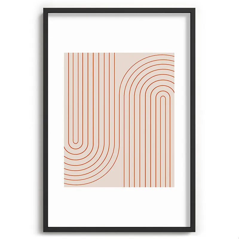 Minimal Line Curvature Coral 2 Recessed Framing Rectangle