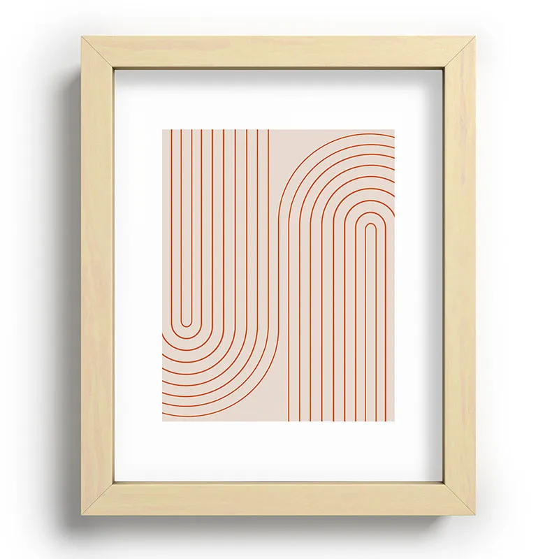Minimal Line Curvature Coral 2 Recessed Framing Rectangle
