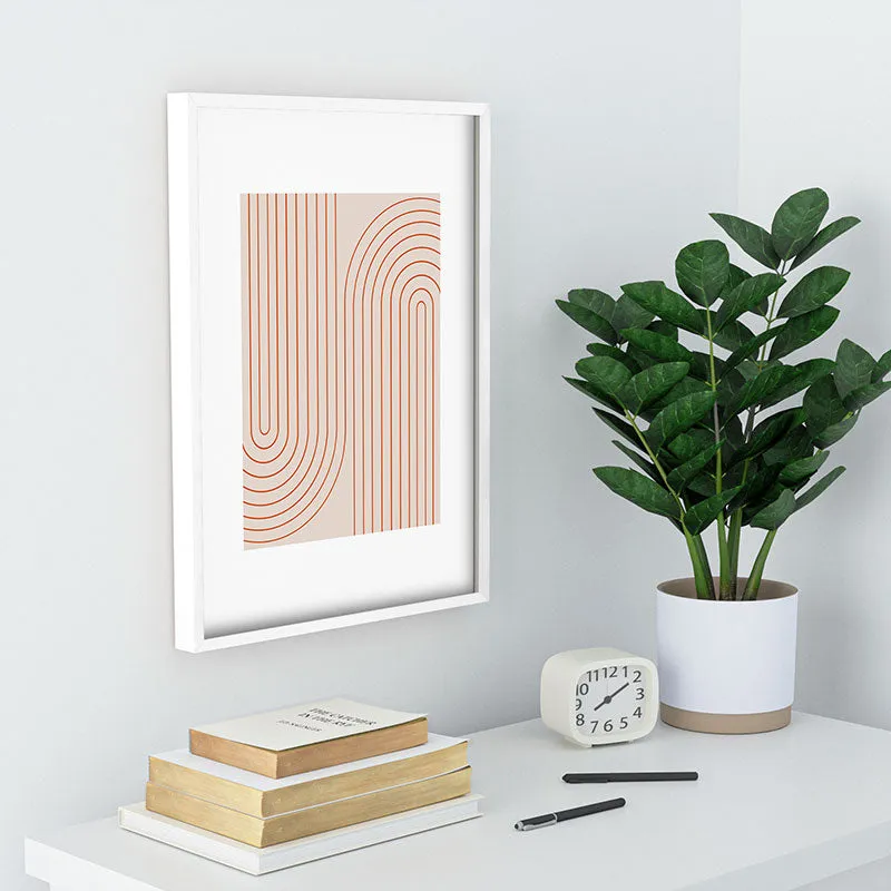 Minimal Line Curvature Coral 2 Recessed Framing Rectangle