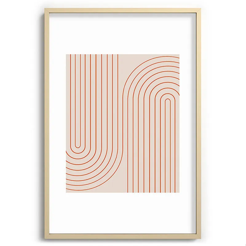 Minimal Line Curvature Coral 2 Recessed Framing Rectangle