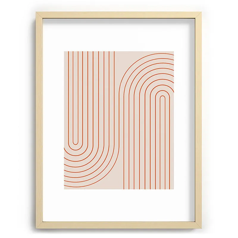 Minimal Line Curvature Coral 2 Recessed Framing Rectangle