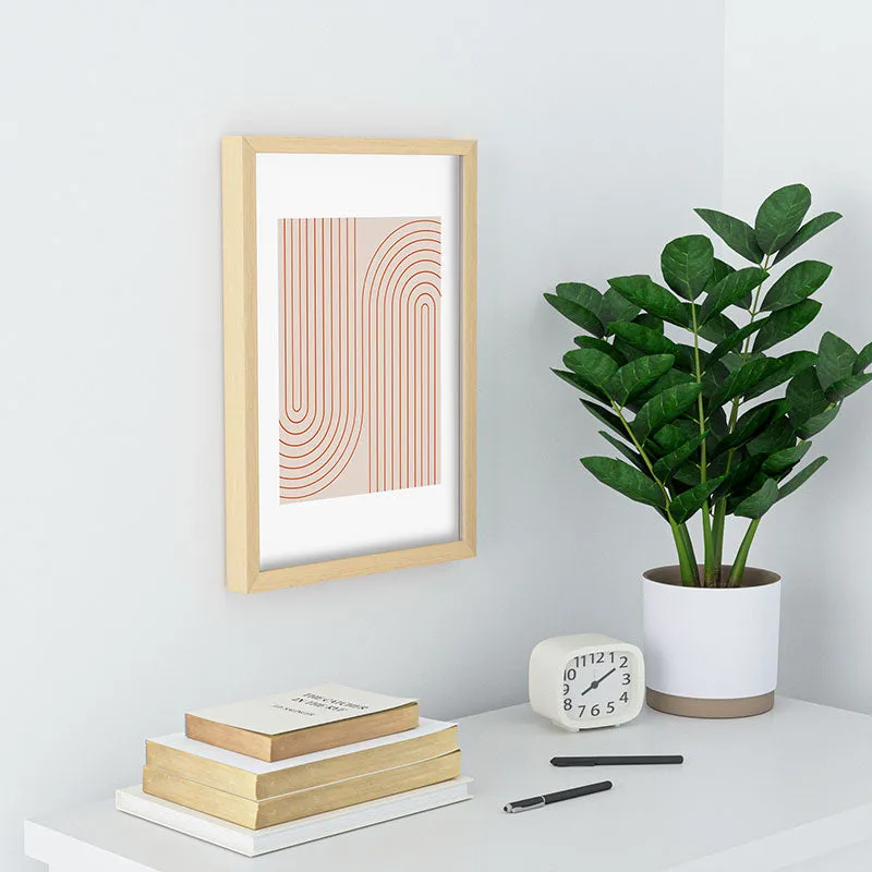 Minimal Line Curvature Coral 2 Recessed Framing Rectangle