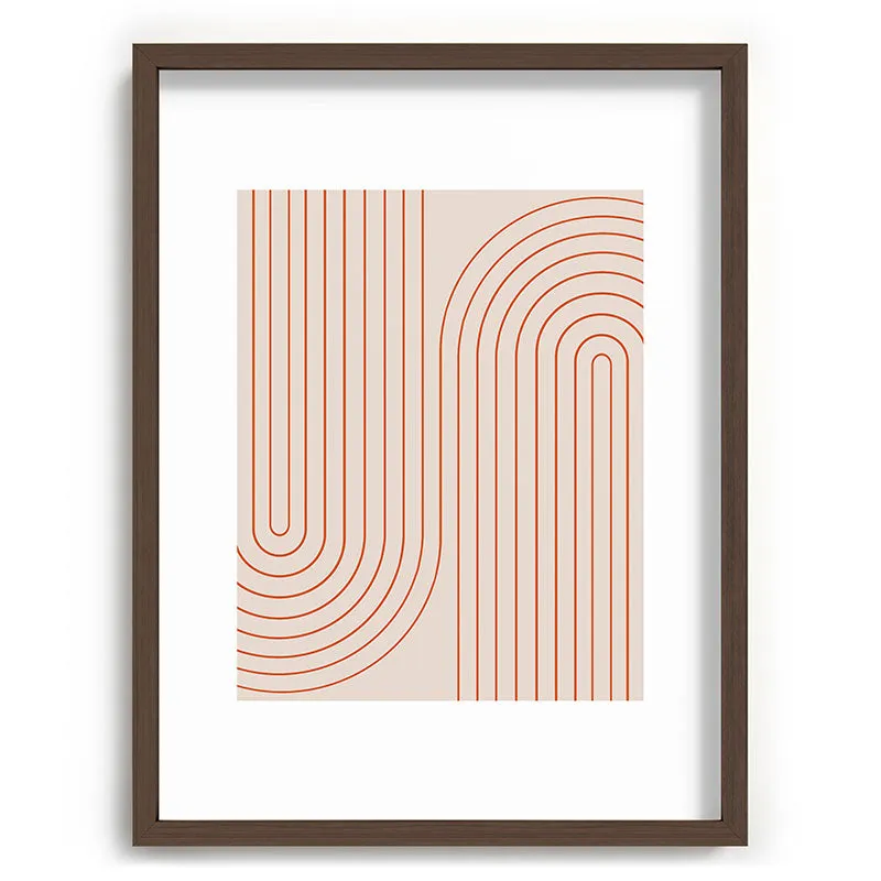 Minimal Line Curvature Coral 2 Recessed Framing Rectangle