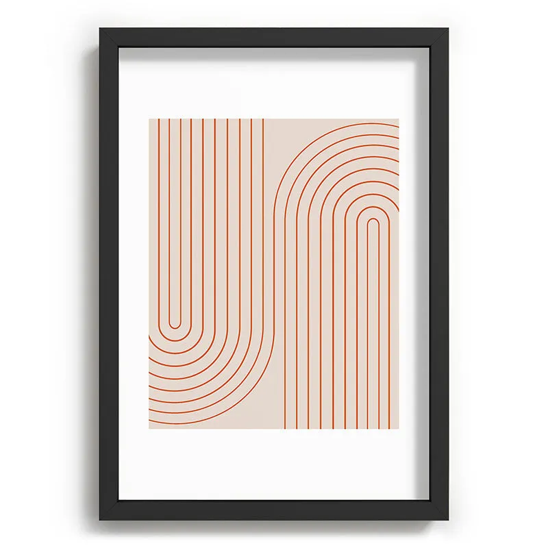 Minimal Line Curvature Coral 2 Recessed Framing Rectangle