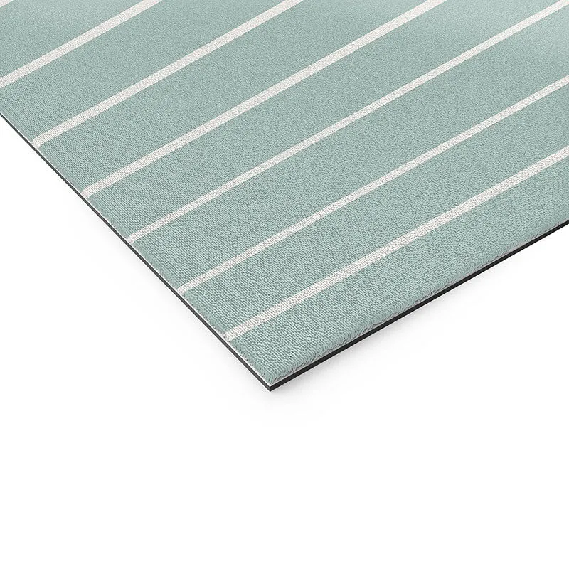 Minimal Line Curvature Sage Welcome Mat