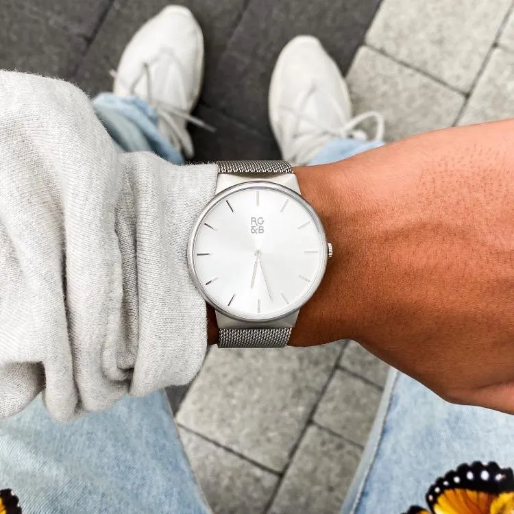 Minimal Silver Watch - M2