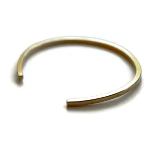 Minimal Square Cuff | Gold Plated