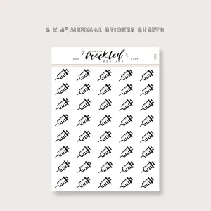 Minimalistic Mini Needle Stickers