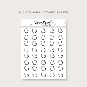 Minimalistic Mini Planner Stickers