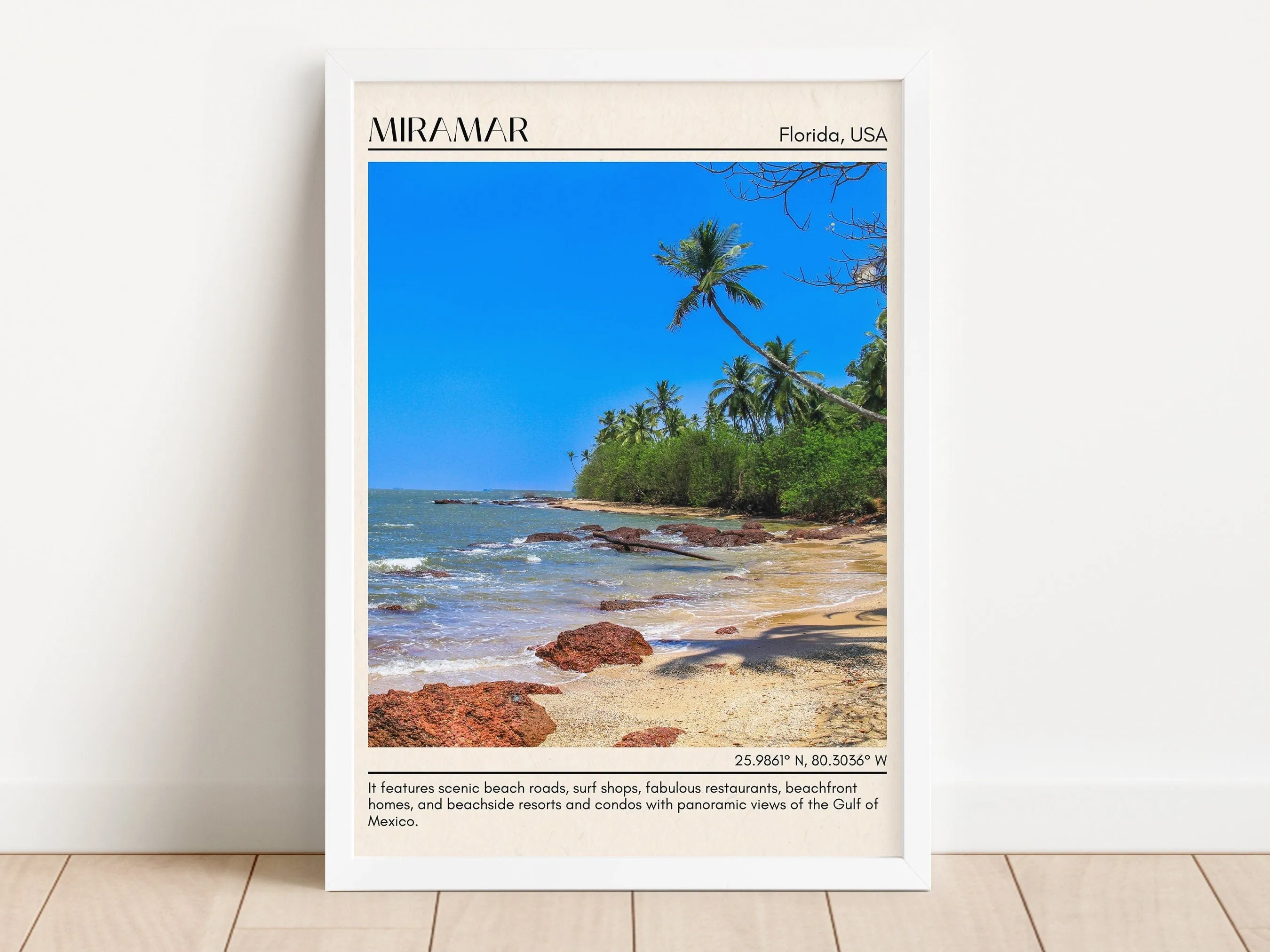 Miramar Minimal Wall Art, Florida, USA