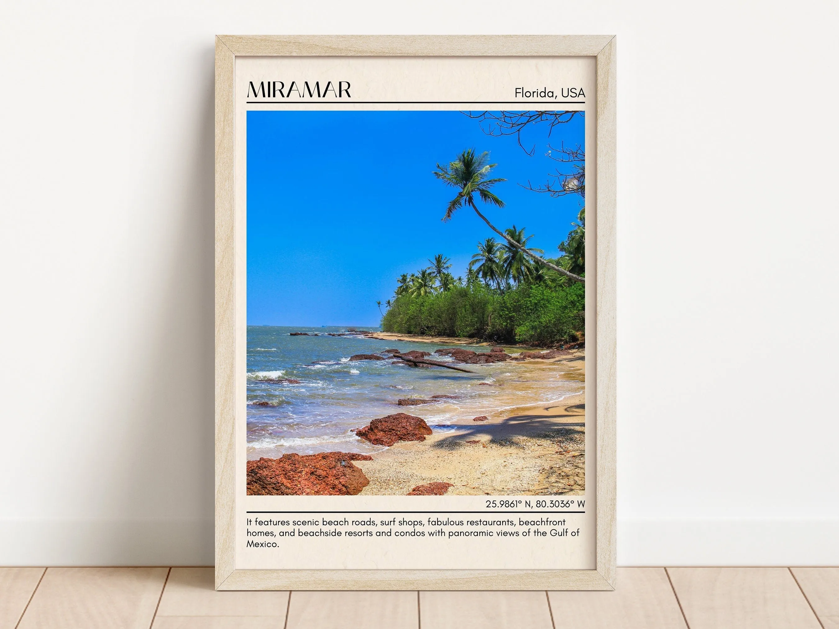 Miramar Minimal Wall Art, Florida, USA