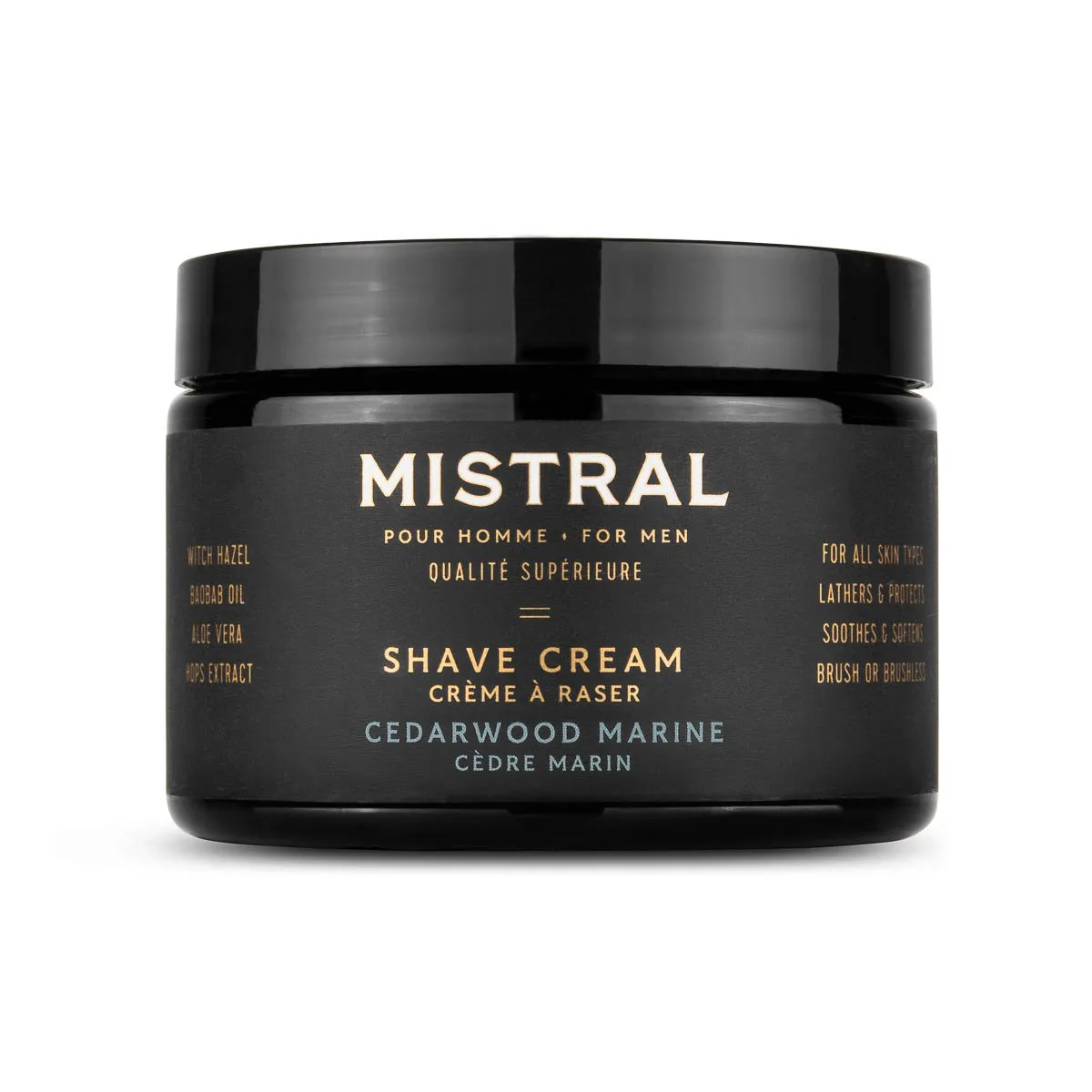 Mistral Men's Collection Luxurious Shave Cream Tub
