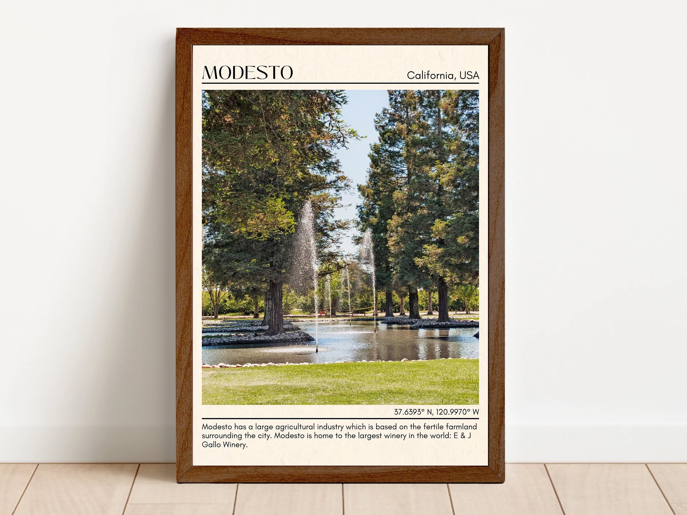 Modesto Minimal Wall Art, California, USA