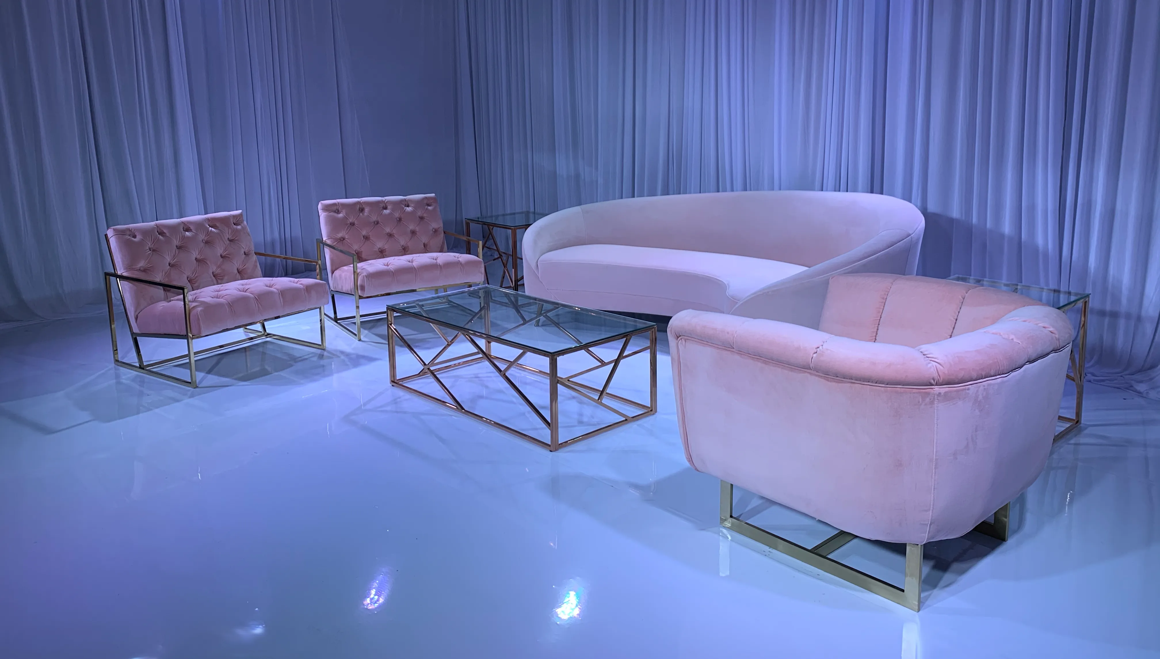 MONACO SOFA GROUPING 2 - BLUSH