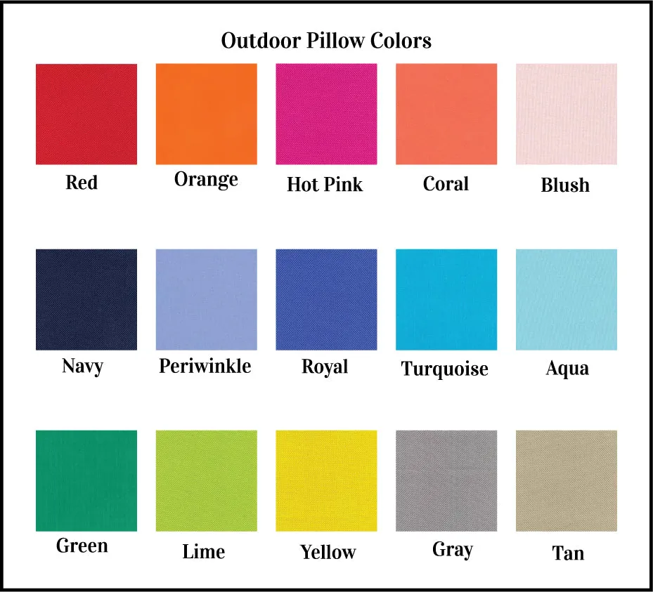 Monogrammed Outdoor Pillow