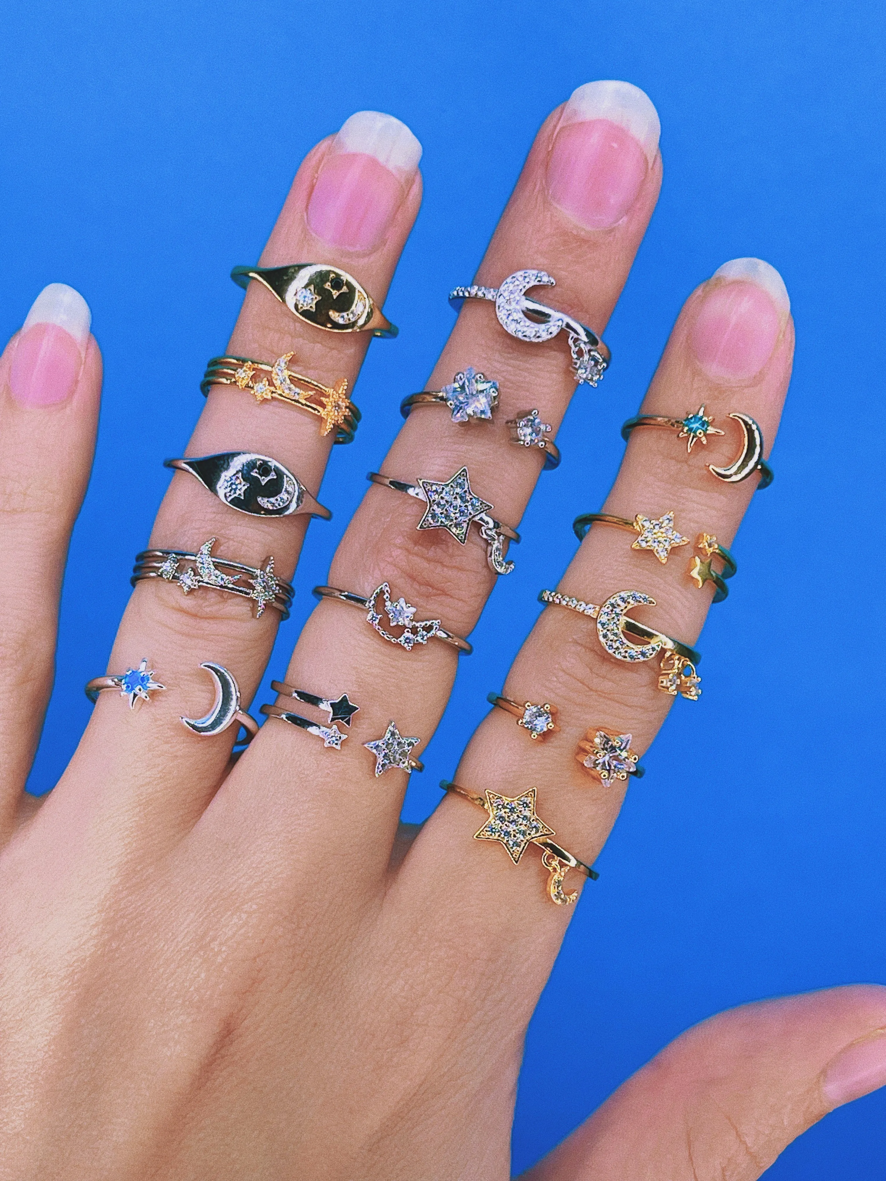 Moon   Star Signet Ring