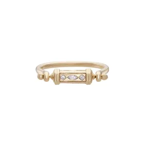métier / dala mudra diamond spinner ring