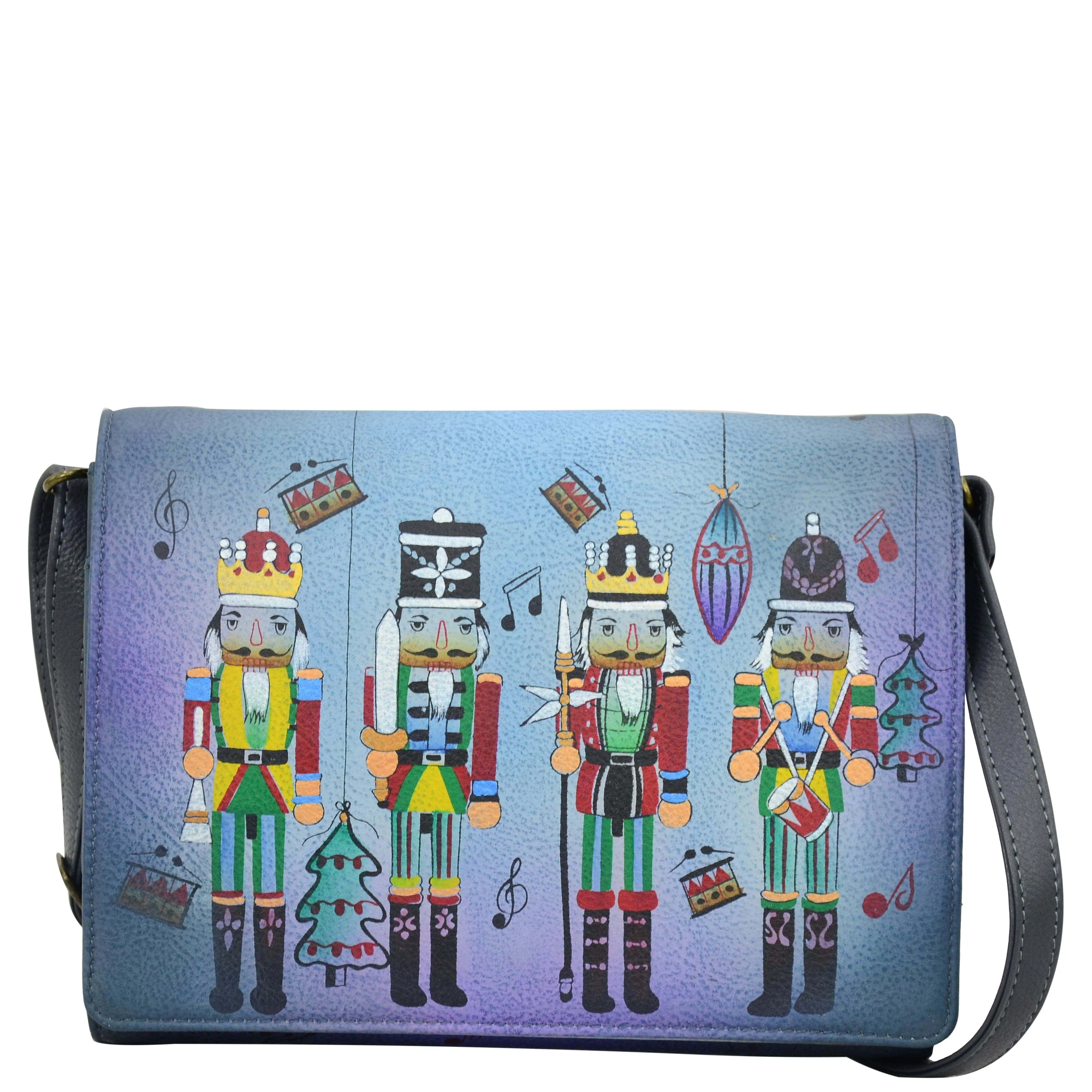Multi Compartment Flap Crossbody - 8292