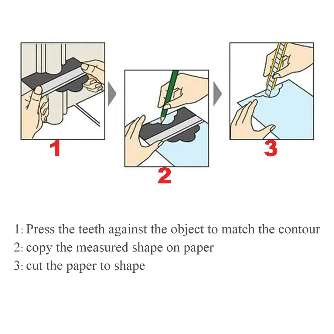 Multi-Functional Contour Profile Gauge