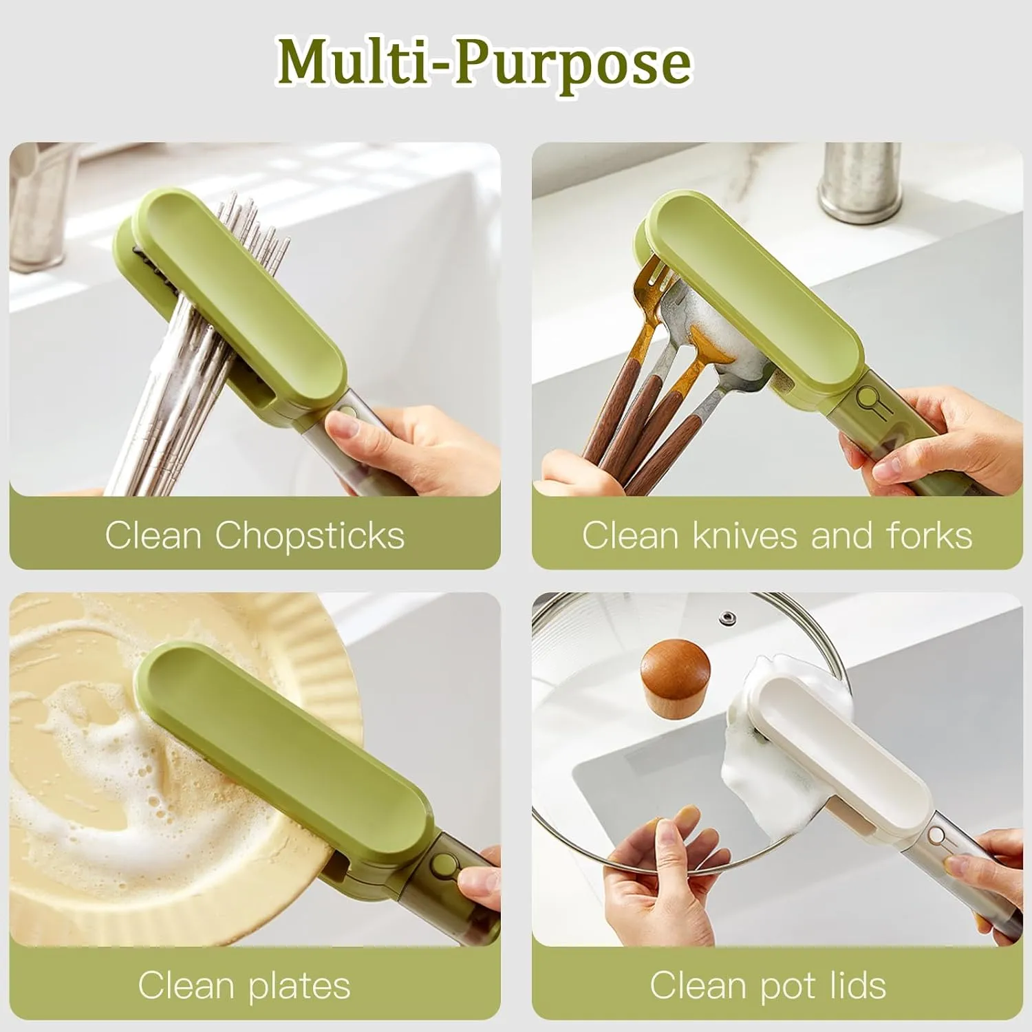 Multi-Functional Kitchen Cutlery Brush