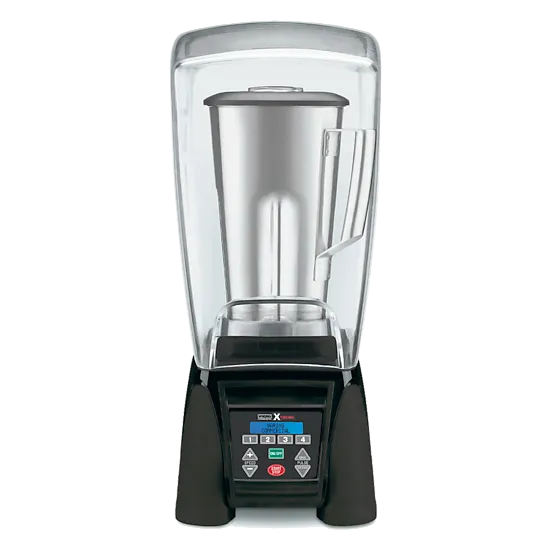 MX1500XTS Heavy-Duty Reprogrammable Blender with Sound Enclosure & 64 oz Stainless Steel Jar by Waring Commercial