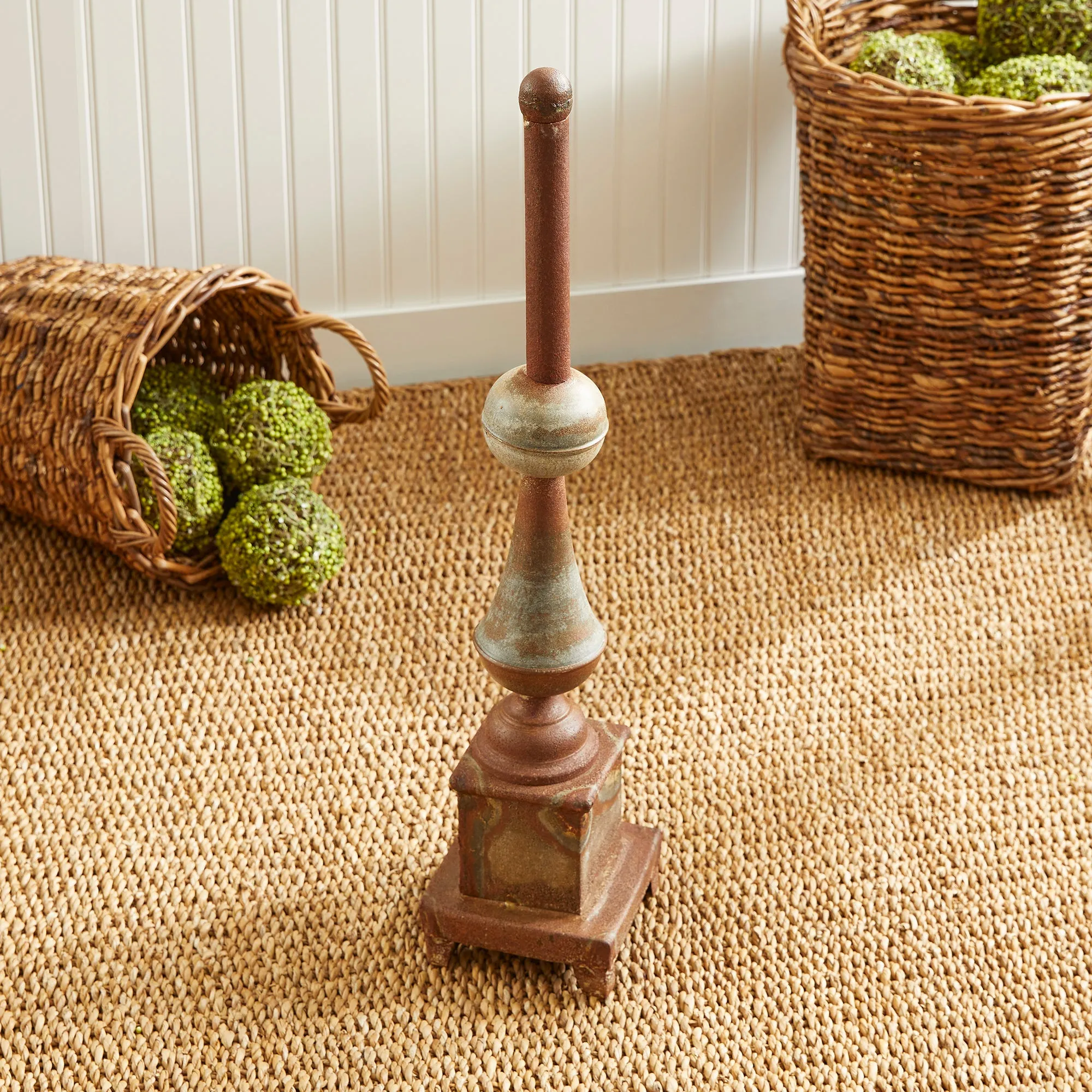 NAPA Home & Garden, WEATHERED METAL ORNATE FINIAL,NVY410