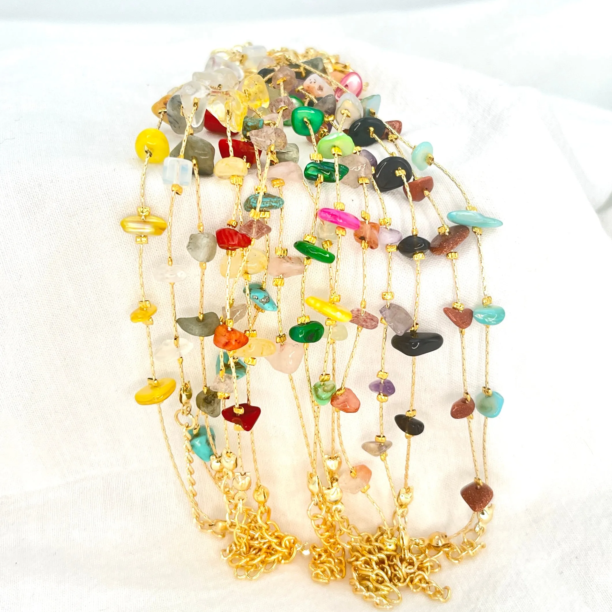 Natural Stone Adjustable Chain Bracelet – Chic & Ideal Gift