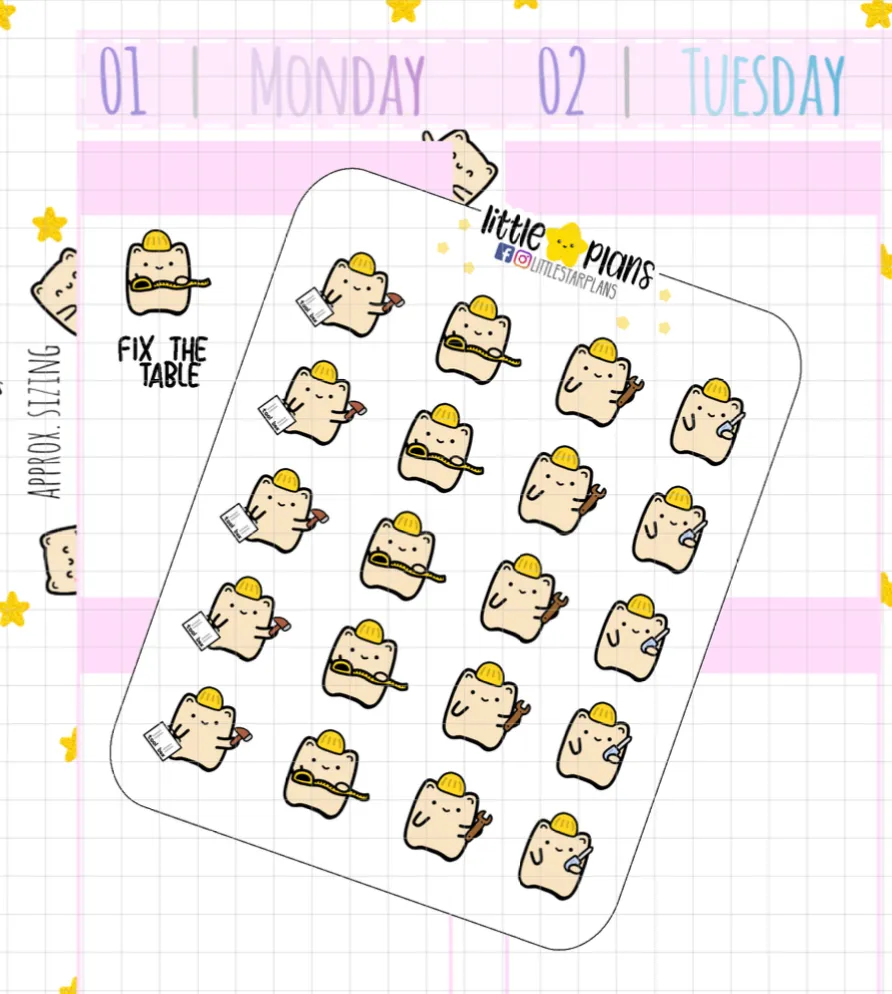 Neku Handy House Work Tools Planner Stickers (N52)