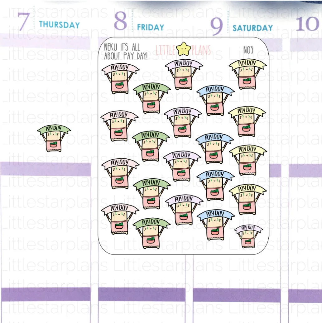 Neku - Pay Day Planner Stickers