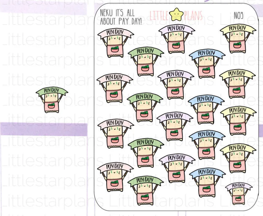 Neku - Pay Day Planner Stickers