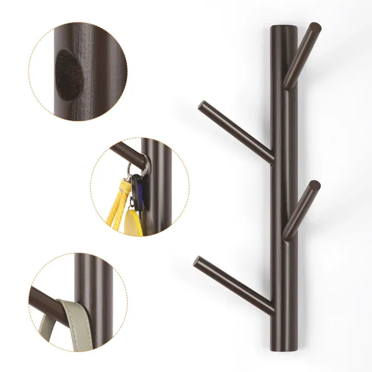 NEW Ebern Designs Mirzet Wall 4 - Hook Coat Rack