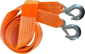 New ESKAA 2inch Reinforced Heavy Duty Tow Strap with Hooks (10ft)