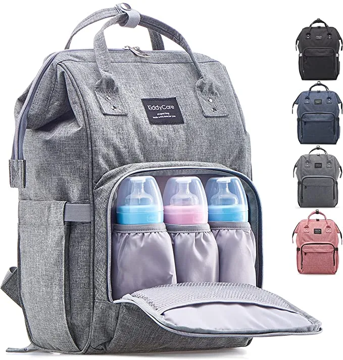 New KiddyCare Diaper Bag Backpack – Multi-Function Baby Bag, Maternity Nappy Bags for Travel, Large Capacity