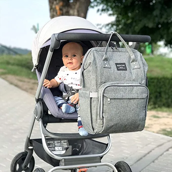 New KiddyCare Diaper Bag Backpack – Multi-Function Baby Bag, Maternity Nappy Bags for Travel, Large Capacity