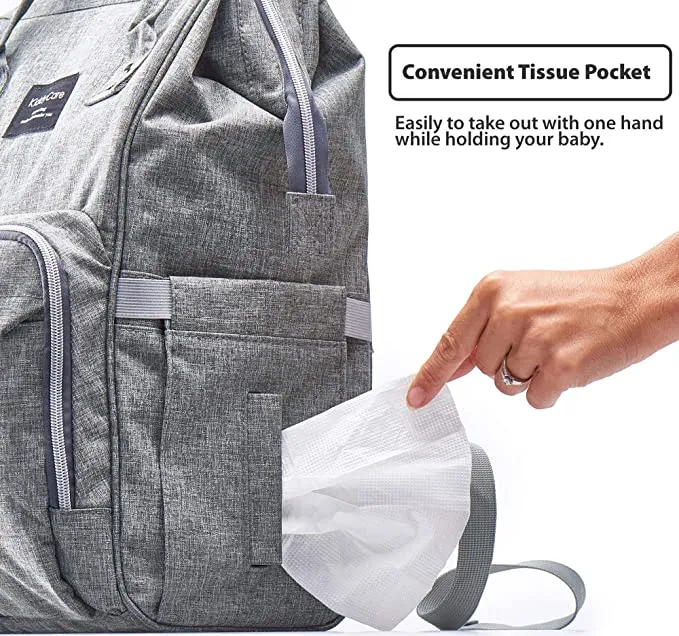 New KiddyCare Diaper Bag Backpack – Multi-Function Baby Bag, Maternity Nappy Bags for Travel, Large Capacity