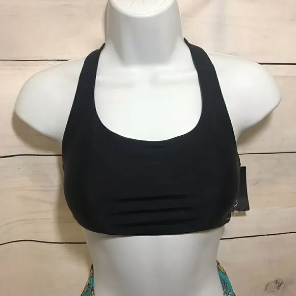 NEW! Onzie Chic Yoga Sports Bra Black Sz Small
