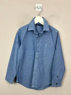 Next blue chambray shirt 7y