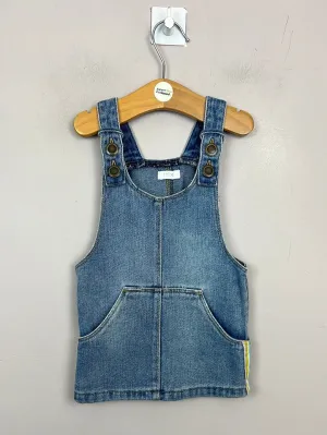 Next denim dress with taped sides 6-9m