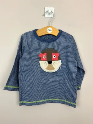 Next Lion zipped mouth T-shirt 9-12m