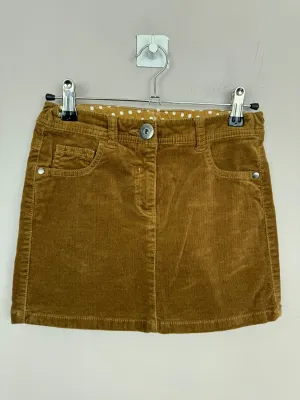 Next Tan Cord Skirt 10y