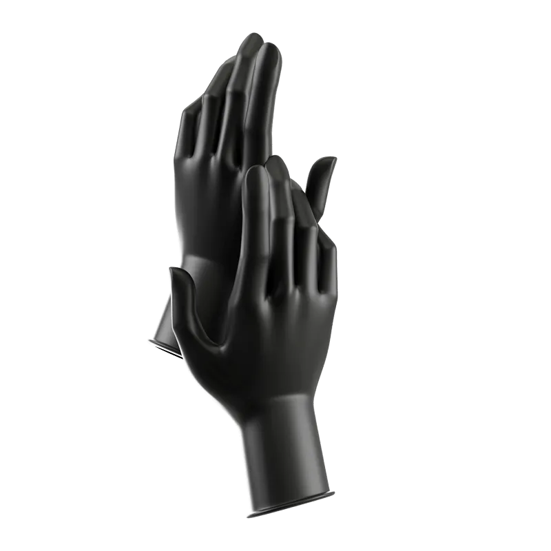 Nitrile Gloves - Black Small