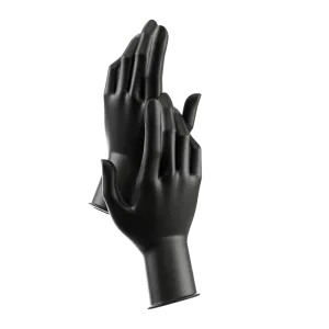 Nitrile Gloves - Black Small
